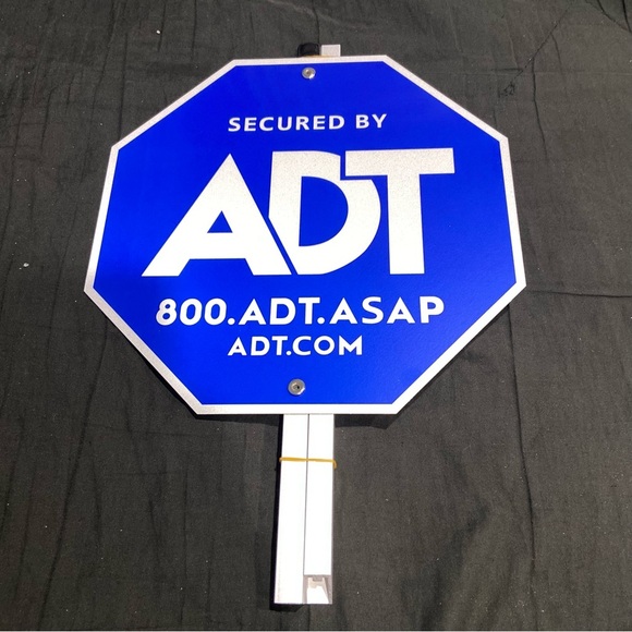 ADT Home Security Services NWT Protected by ADT blue yard sign and yard stake - Picture 3 of 4